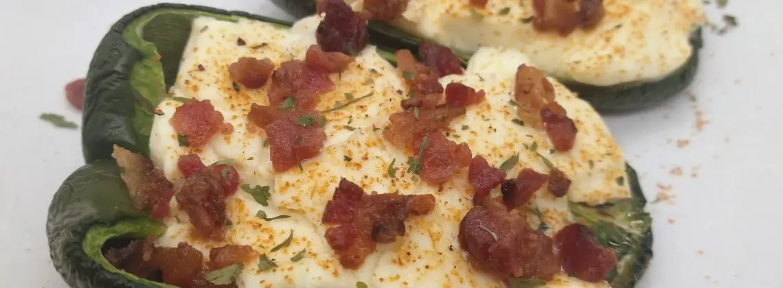 Cream Cheese Stuffed Poblano Peppers