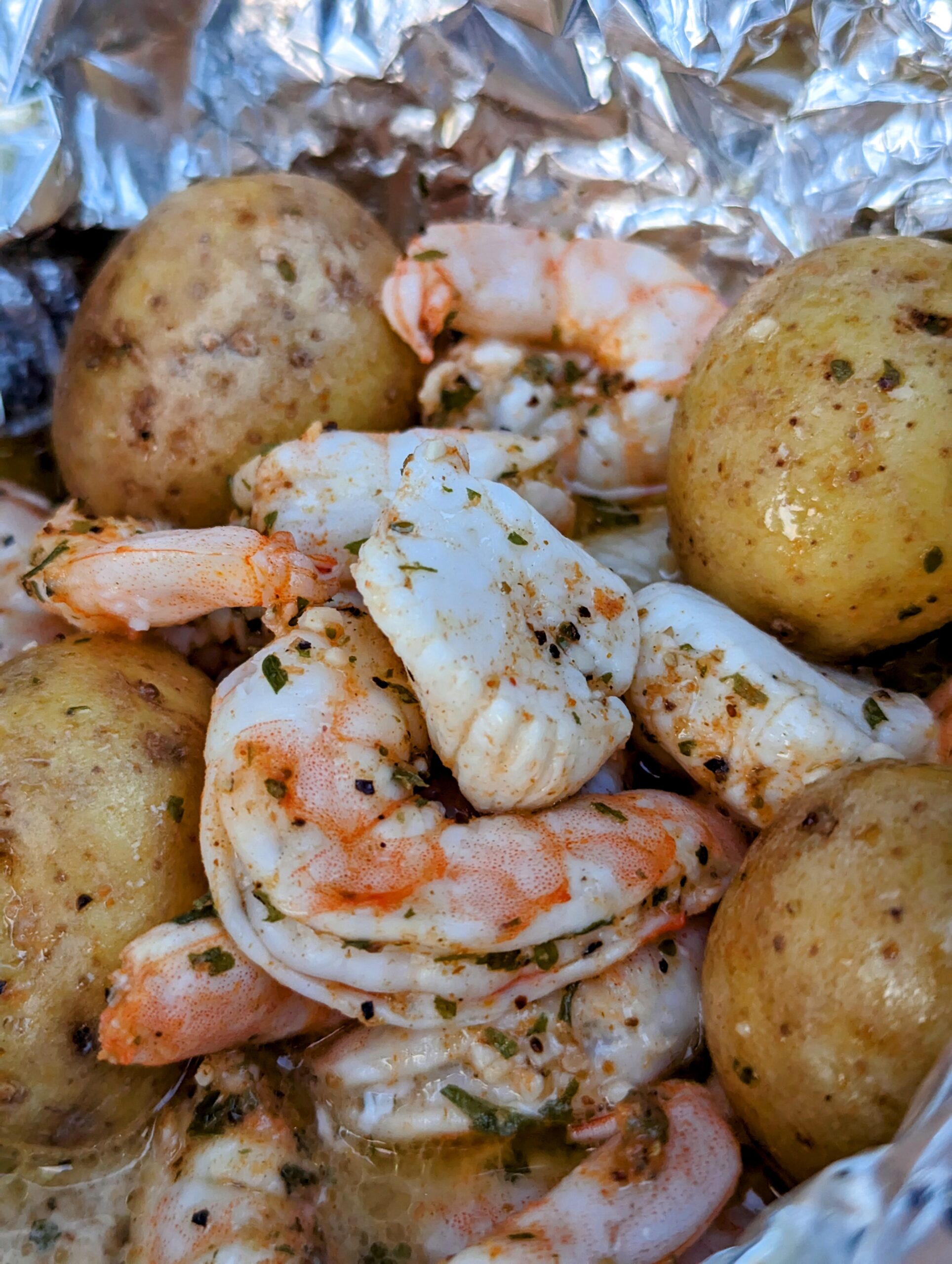 Shrimp and Scallops On The Grill
