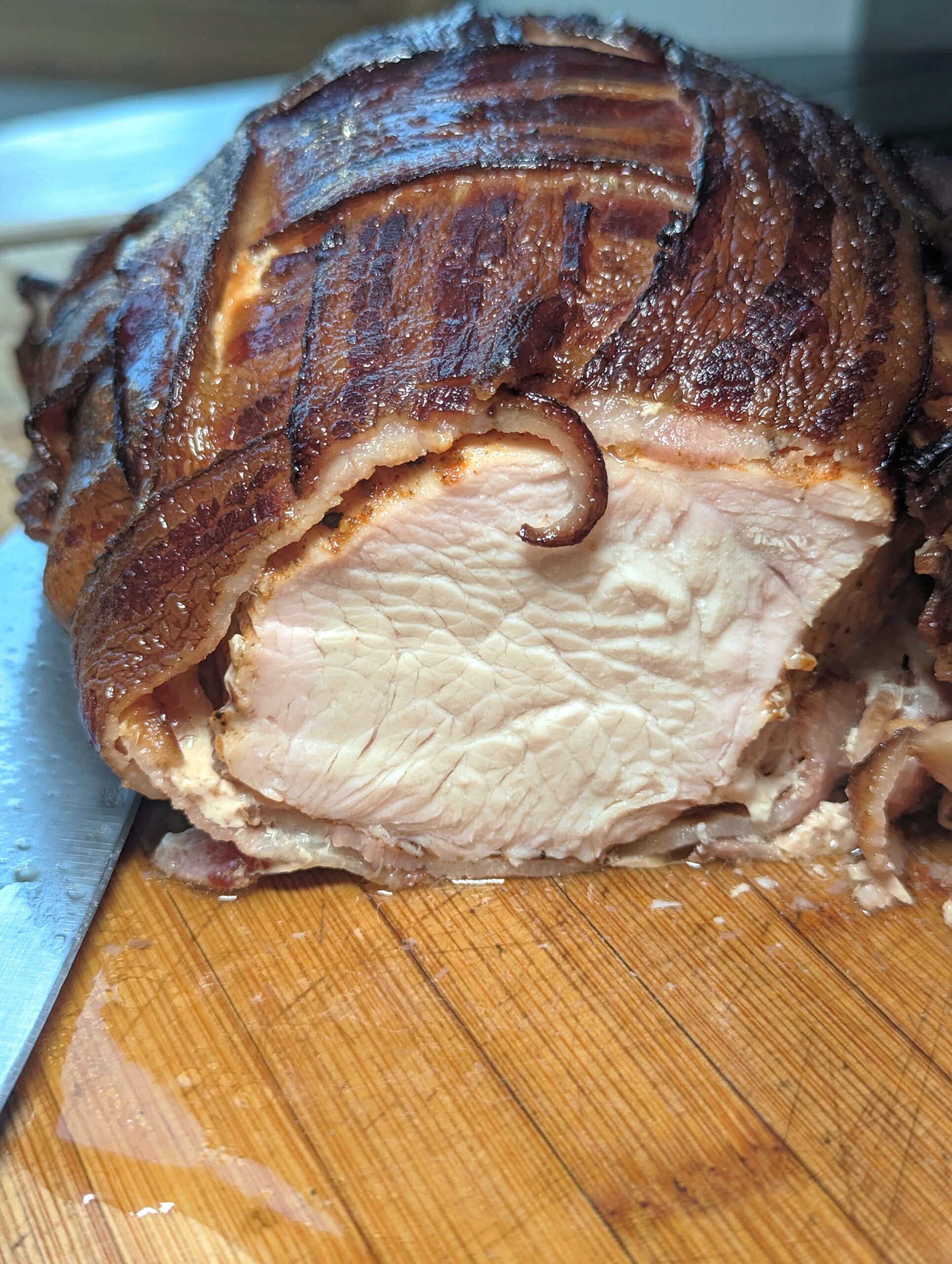 Smoked Bacon Wrapped Turkey Breasts
